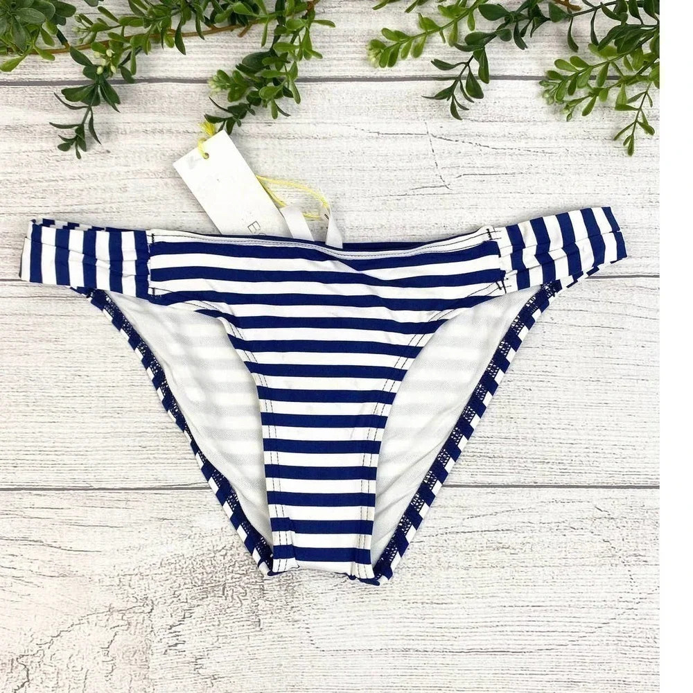 NEW BCBGeneration Navy & White Stripe Bikini Bottom XS